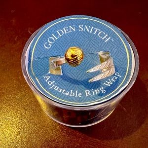 Harry Potter Sterling Silver 9.25 Golden Snitch Ring 14 kt gold plated